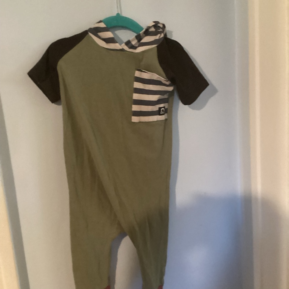 Green and Brown Kids One Piece